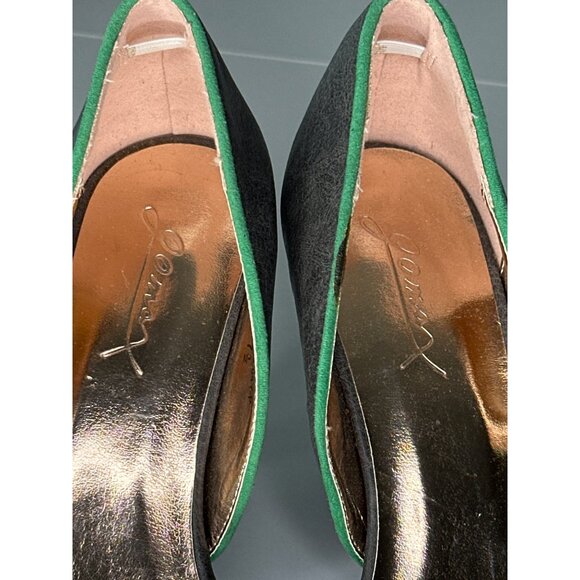 GoMax Carabelle Gray Green Outline Pump Pointed Toe Heels Size 7.5 - Picture 5 of 10